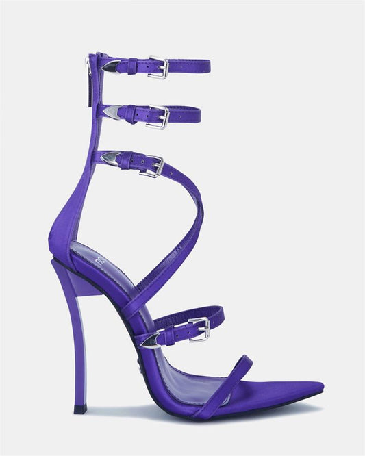 Image of Sandals. Product name - Yummy Women's Fast Fashion PURPLE Novo Sandals in Purple colour by brand - NOVO