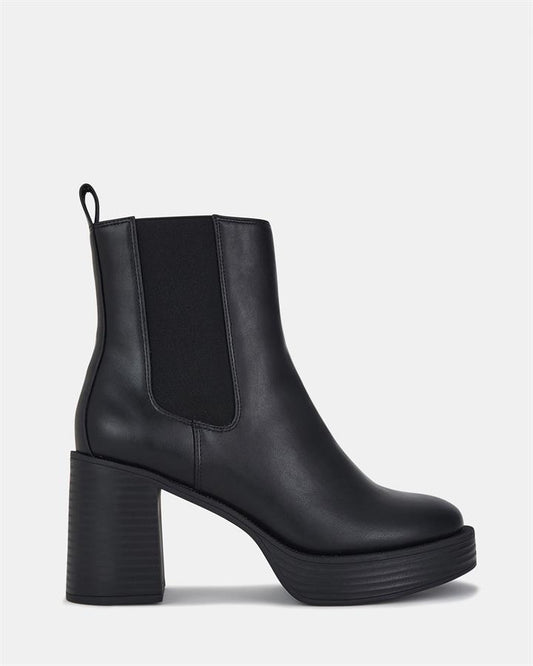 Image of Boots. Product name - Kailani Women's Boot High Heel BLACK Novo Boots in Black colour by brand - NOVO