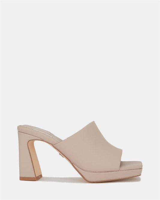Image of Sandals. Product name - Fallan Women's Peep Toe Nude Novo Sandals in Nude colour by brand - NOVO