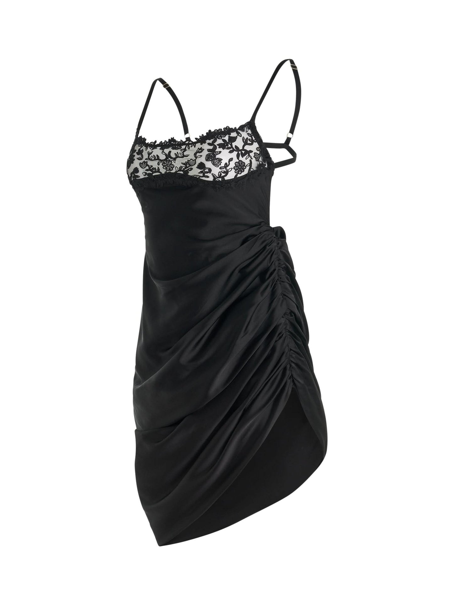 JACQUEMUS Brodee Lingerine Dress (Black)