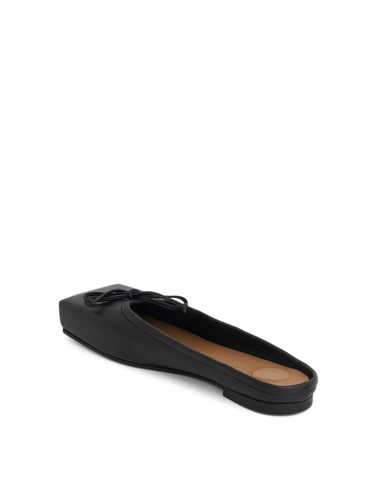 JACQUEMUS Ballet Flat Mules (Black)
