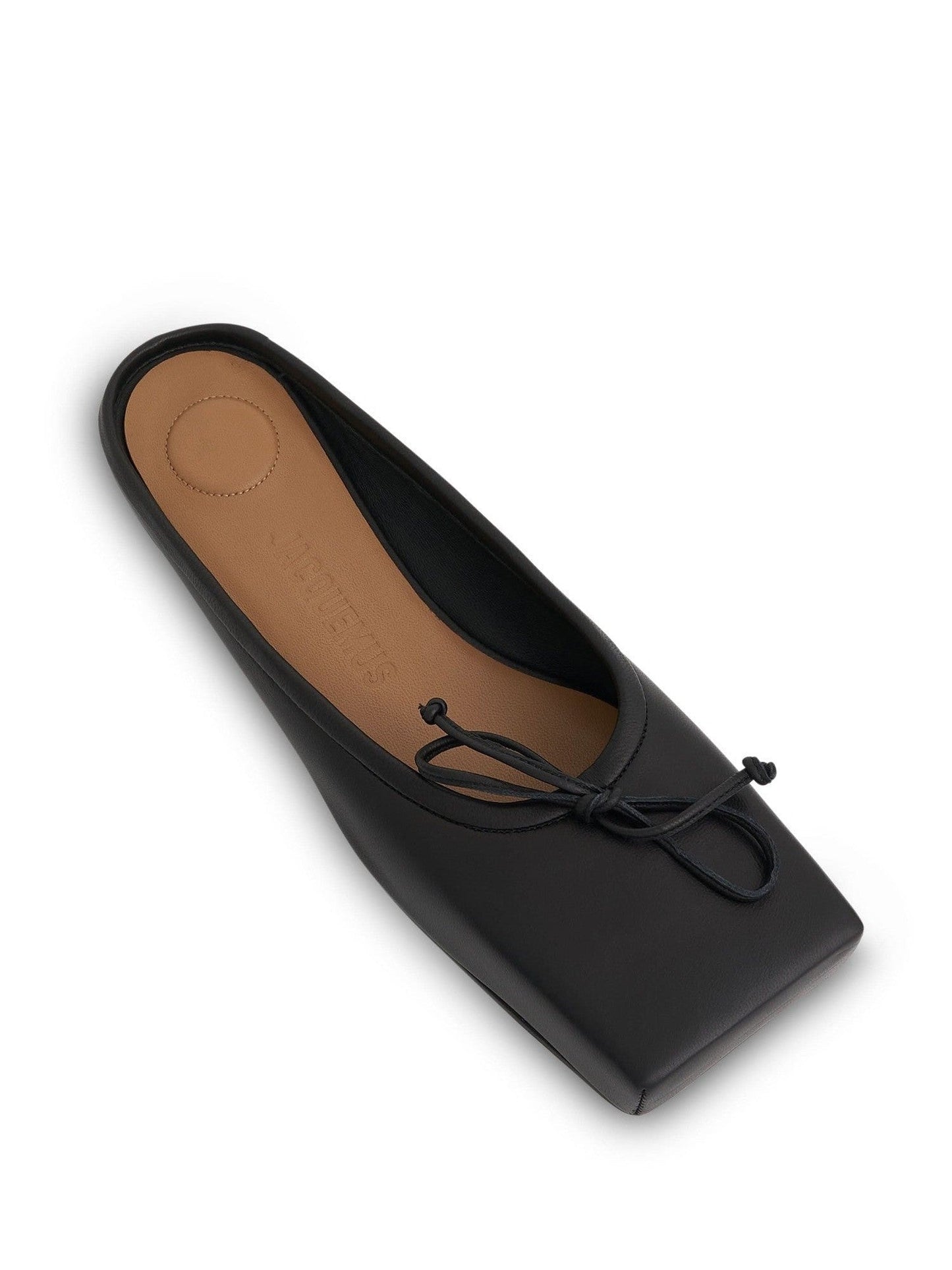 JACQUEMUS Ballet Flat Mules (Black)