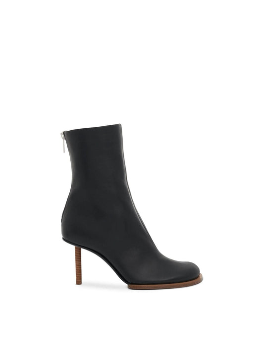 Image of Boots. Productname: JACQUEMUS Round Square Boots in BLACK colour by brand - JACQUEMUS