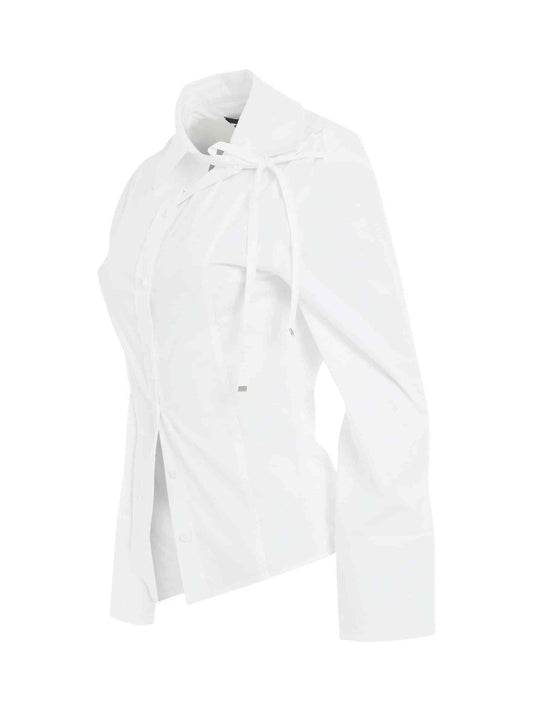 JACQUEMUS Ruban Ribbon Shirt (White)