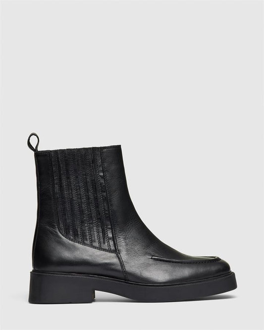 Image of Boots. Product name - Talladega Women's Boot Flat BLACK Novo Boots in Black colour by brand - NOVO