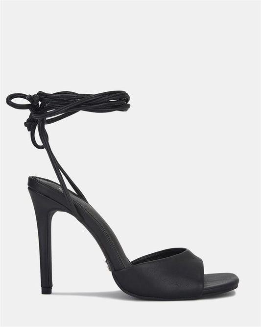 Image of Sandals. Product name - Numb Women's Strappy High Heel BLACK Novo Sandals in Black colour by brand - NOVO