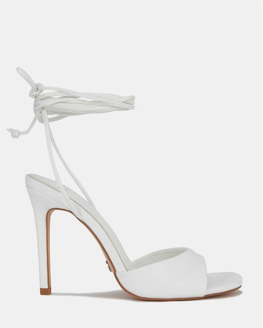 Image of Sandals. Product name - Numb Women's Strappy High Heel WHITE Novo Sandals in White colour by brand - NOVO