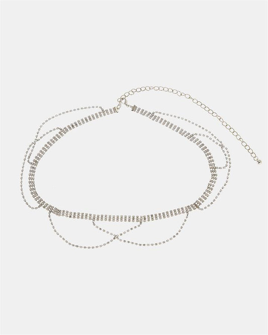 Image of Jewelry. Product name - Belt Disco Women's Necklaces SILVER Novo Jewellery in Silver colour by brand - NOVO