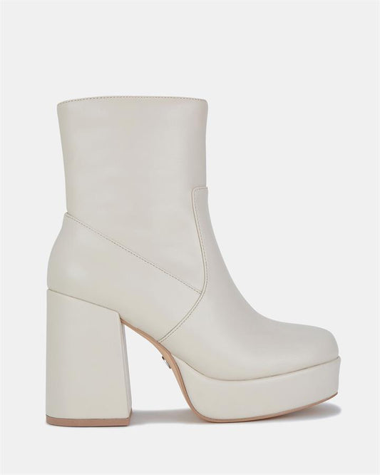 Image of Boots. Product name - Jealous Women's Boot High Heel CREAM Novo Boots in Cream colour by brand - NOVO
