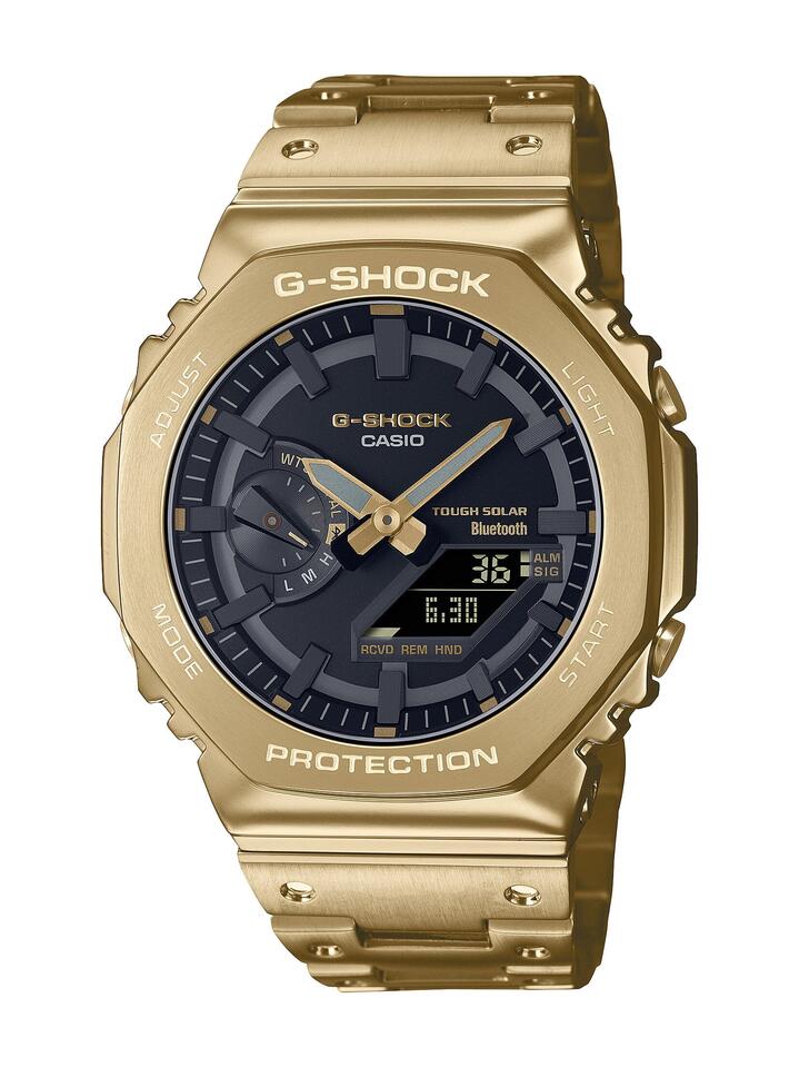 Image of Watches. Product name - Casio G-Shock 40th Anniversary Gold Watch GM-B2100GD-9A in colour by brand - Casio