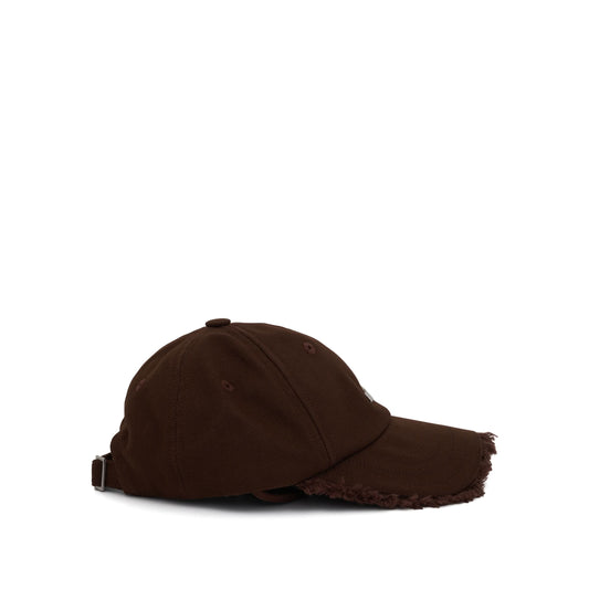 JACQUEMUS Artichaut Fringe Baseball Cap (Brown)