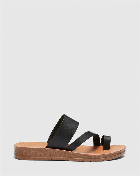 Image of Sandals. Product name - Sabah Women's Thongs BLACK Novo Thongs in Black colour by brand - NOVO