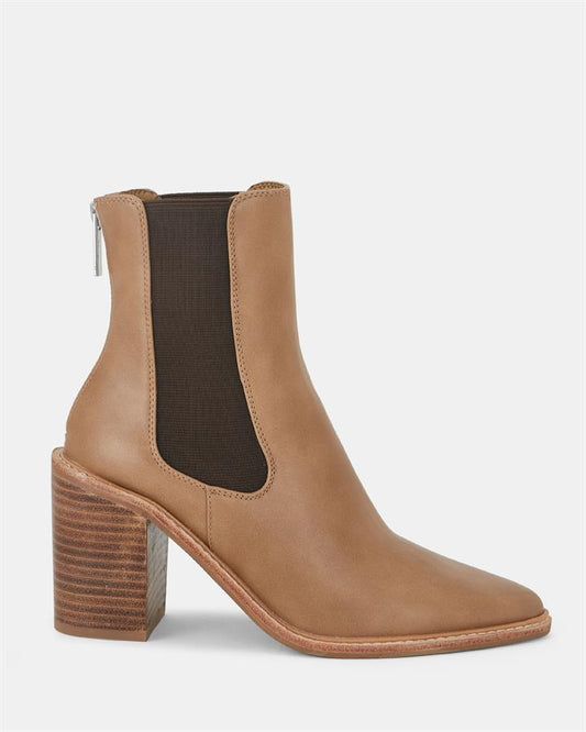 Image of Boots. Product name - Kompton Women's Boot High Heel CAMEL Novo Boots in Camel colour by brand - NOVO