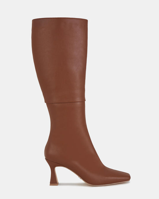 Image of Boots. Product name - Octavia Women's Boot Low-Mid Heel BROWN Novo Boots in Brown colour by brand - NOVO