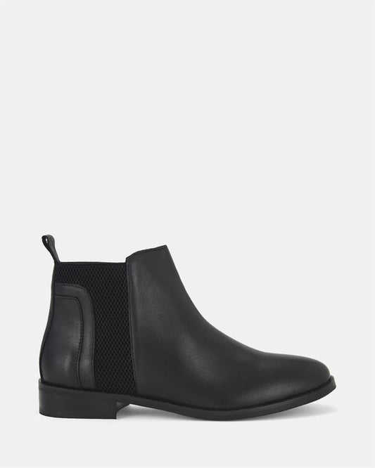 Image of Boots. Product name - Taco Women's Boot Flat BLACK Novo Boots in Black colour by brand - NOVO