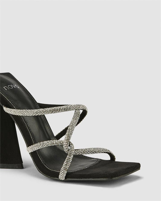 ZABANA  BLACK Women's High Fashion Novo Heels 07