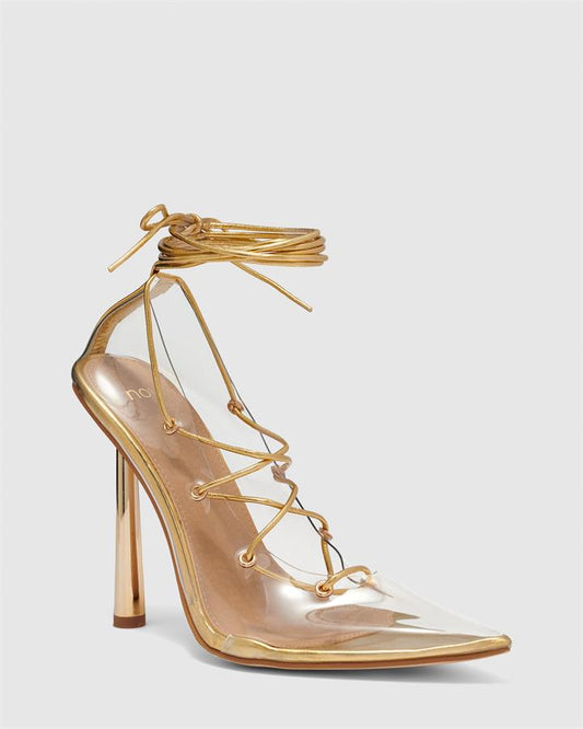 ZYLVIA  GOLD Women's High Fashion Novo Heels