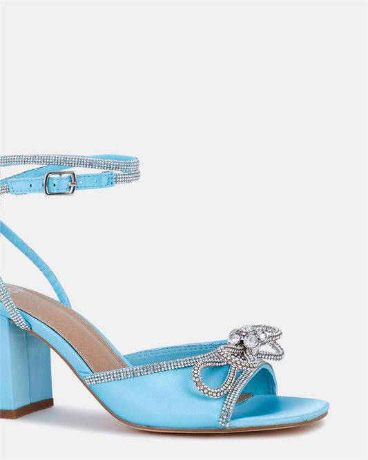 ZUSHA  BLUE Women's Strappy - Low Heel Novo Heels
