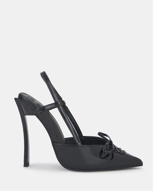 Image of Sandals. Product name - Zorsha Women's Fast Fashion Black Patent Novo Sandals in Black Patent colour by brand - NOVO