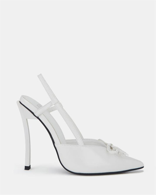 Image of Sandals. Product name - Zorsha Women's Fast Fashion White Patent Novo Sandals in White Patent colour by brand - NOVO