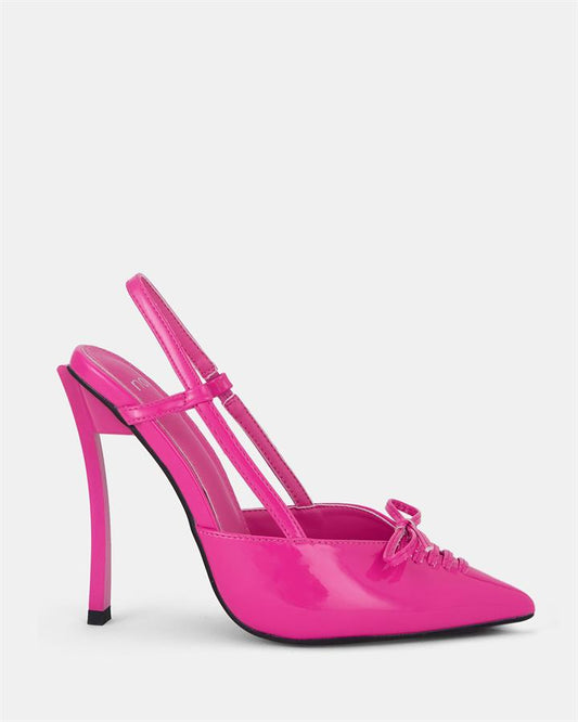Image of Sandals. Product name - Zorsha Women's Fast Fashion BARBIE PATENT Novo Sandals in Barbie Patent colour by brand - NOVO