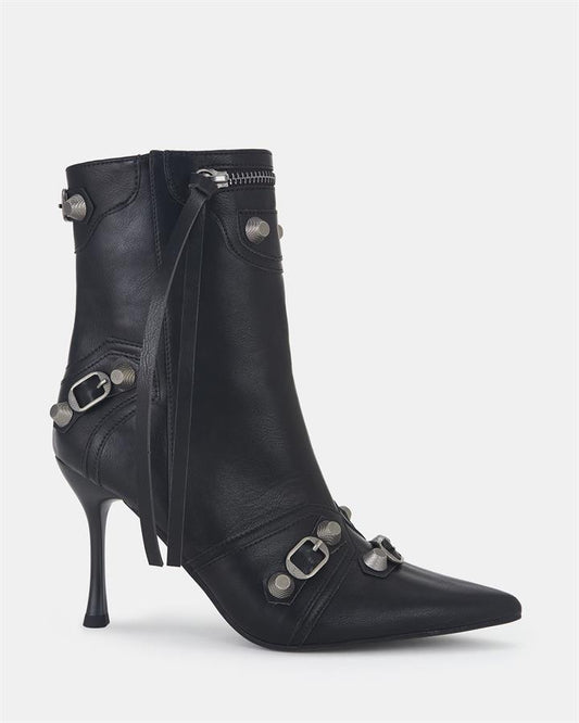Image of Boots. Product name - Kaboom Women's Boot High Heel BLACK Novo Boots in Black colour by brand - NOVO