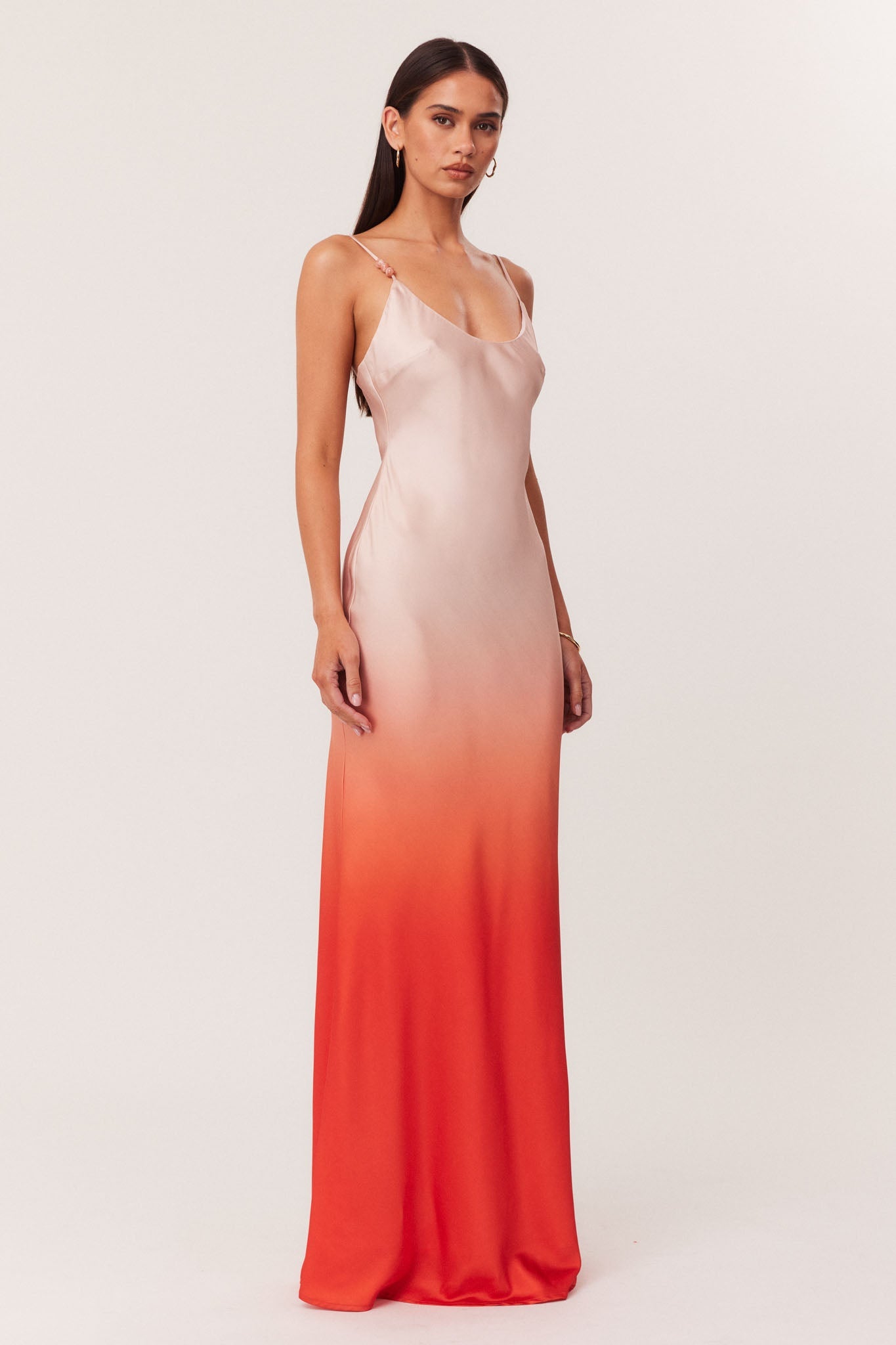 SNDYS AMAYA MAXI DRESS (Peach Ombre)