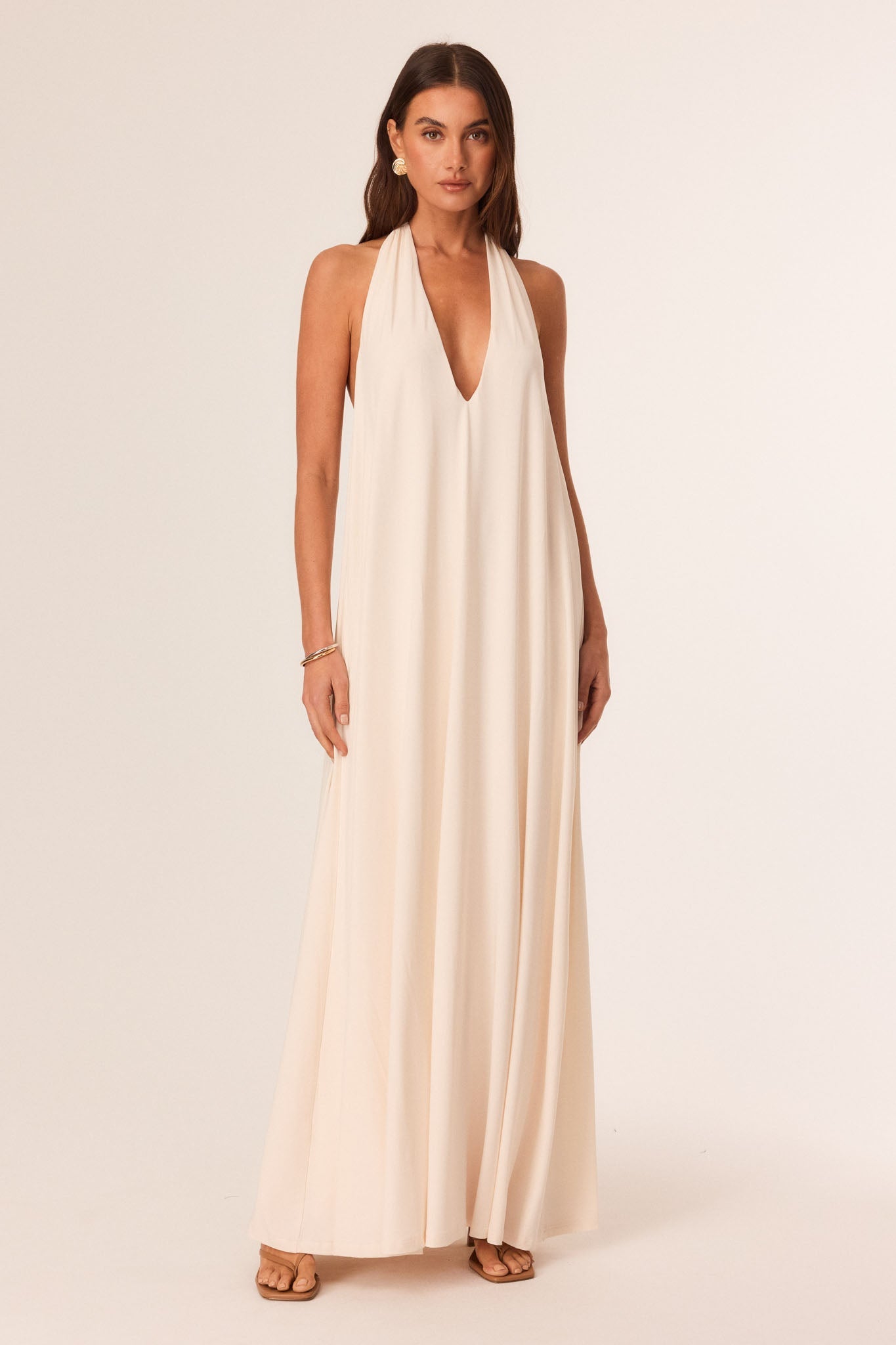 Image of Dresses. Productname: SNDYS TAKODA MAXI DRESS in Vanilla colour by brand - SNDYS