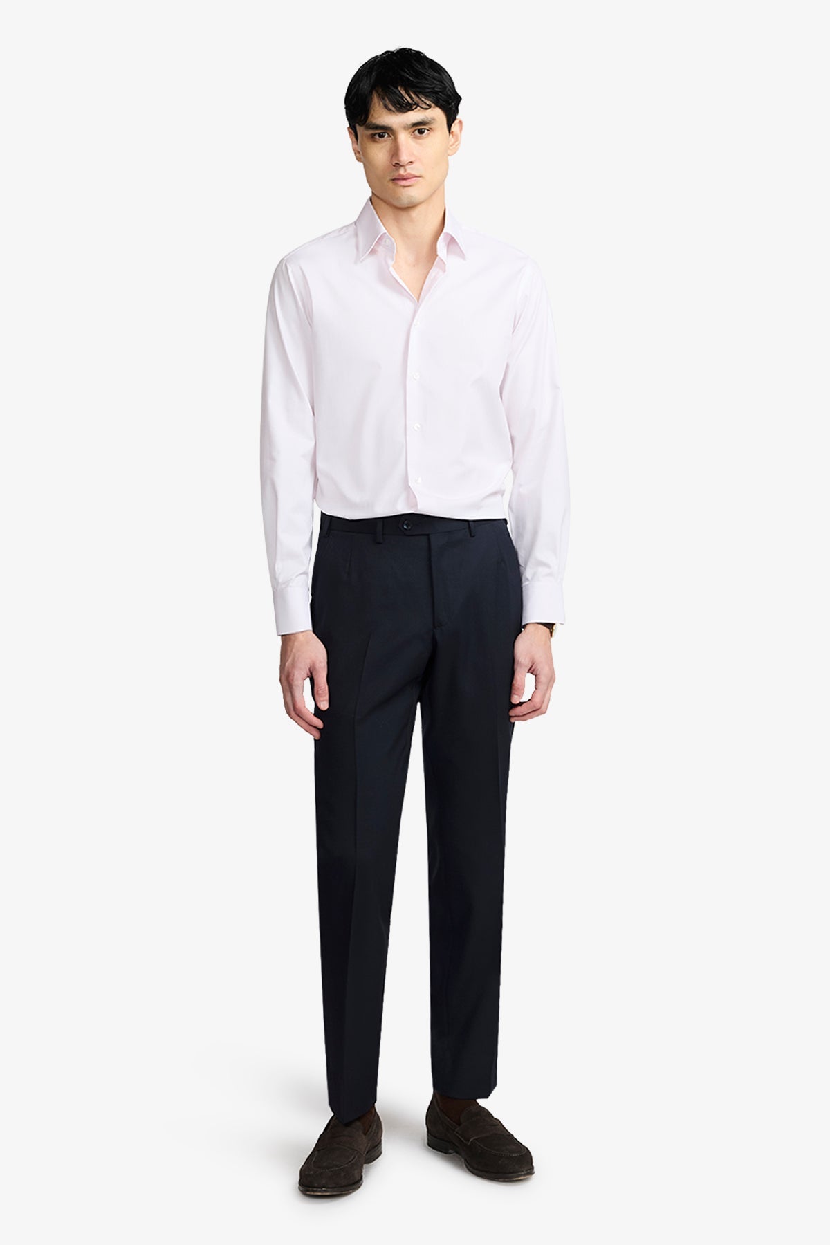 Image of Shirts. Product name - Norris Formal Shirt Pink Herringbone in Pink colour by brand - Anthony Squires