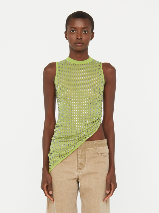 Image of a model wearing Tops. Productname: Christopher Esber Cirrus Tank in Tank colour by brand - Christopher Esber