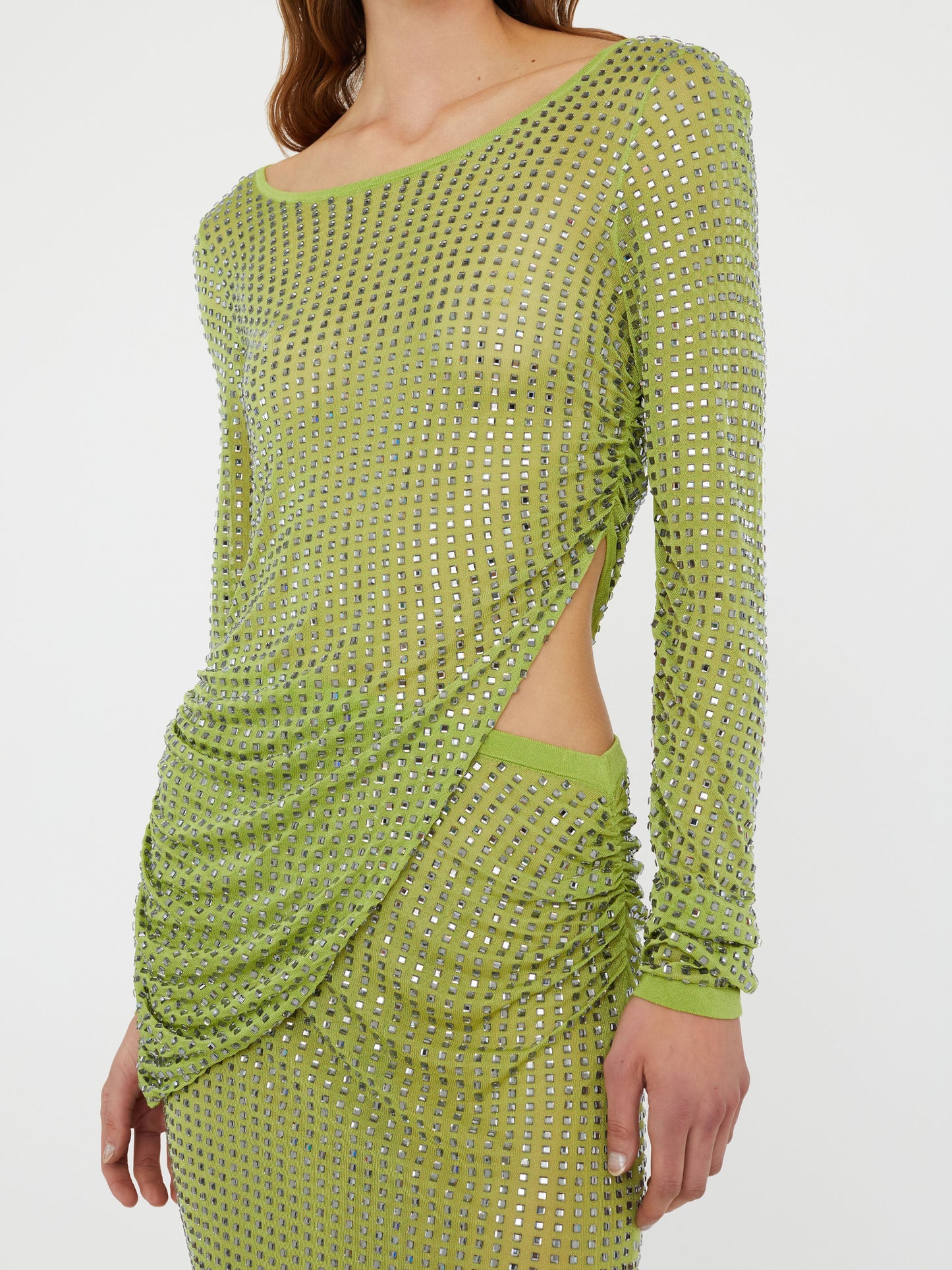 Christopher Esber Cirrus Cutaway Long Sleeve Midi Dress (Copy)