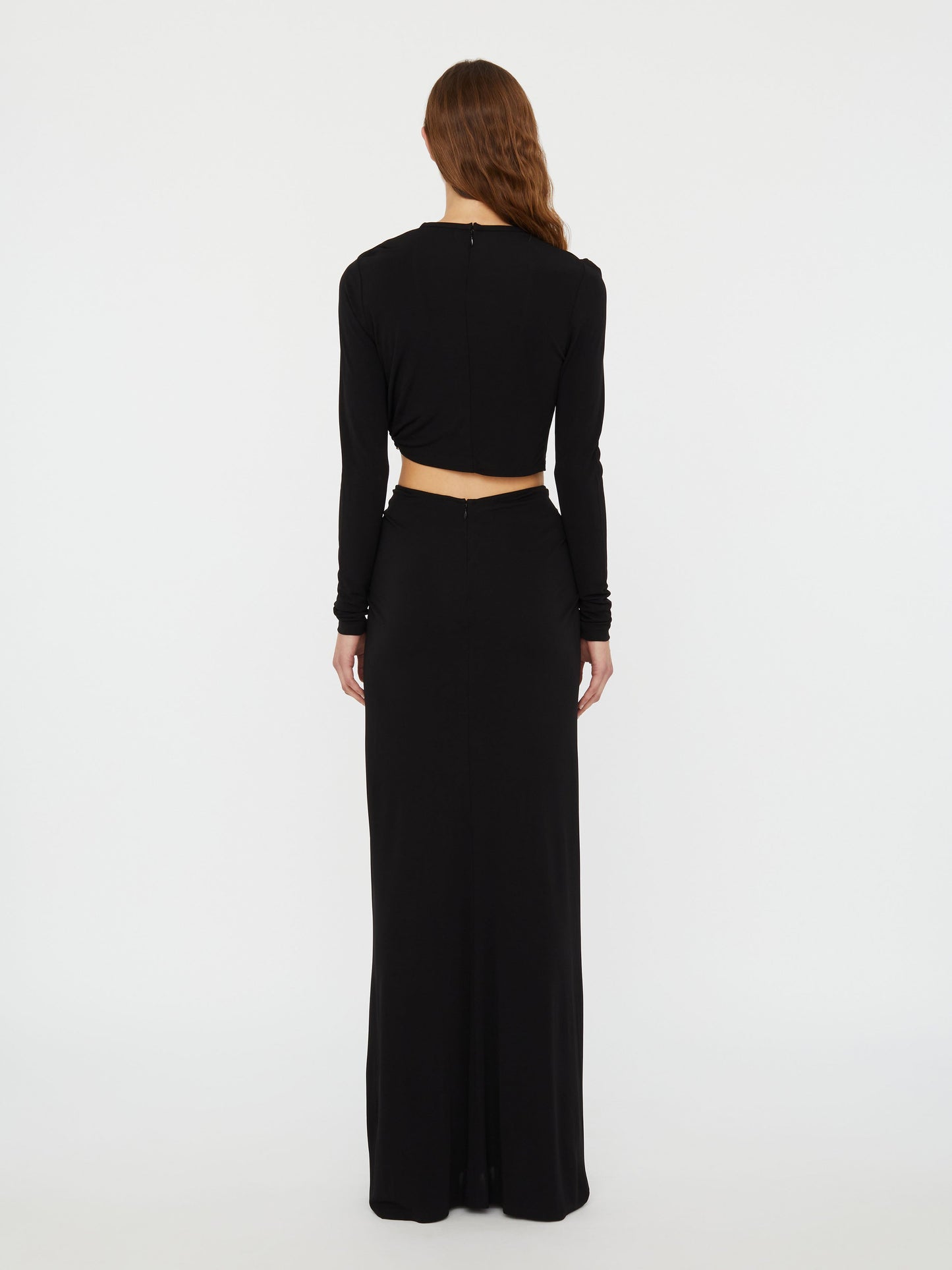 Christopher Esber Bezel Quartz Long Sleeve Top (Black)