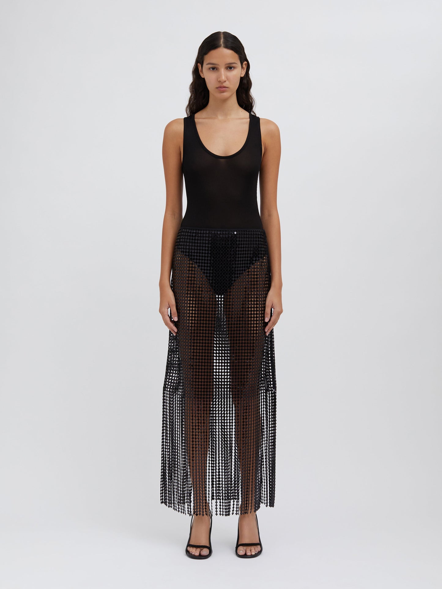 Christopher Esber Sonora Tank Bodysuit (Black)