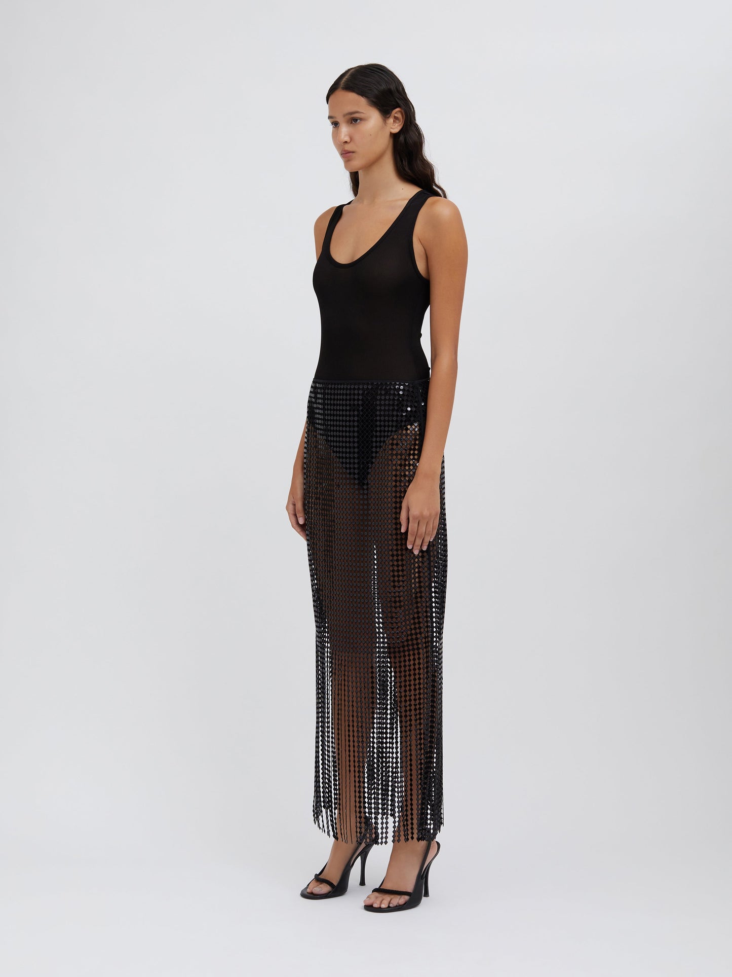 Christopher Esber Sonora Tank Bodysuit (Black)