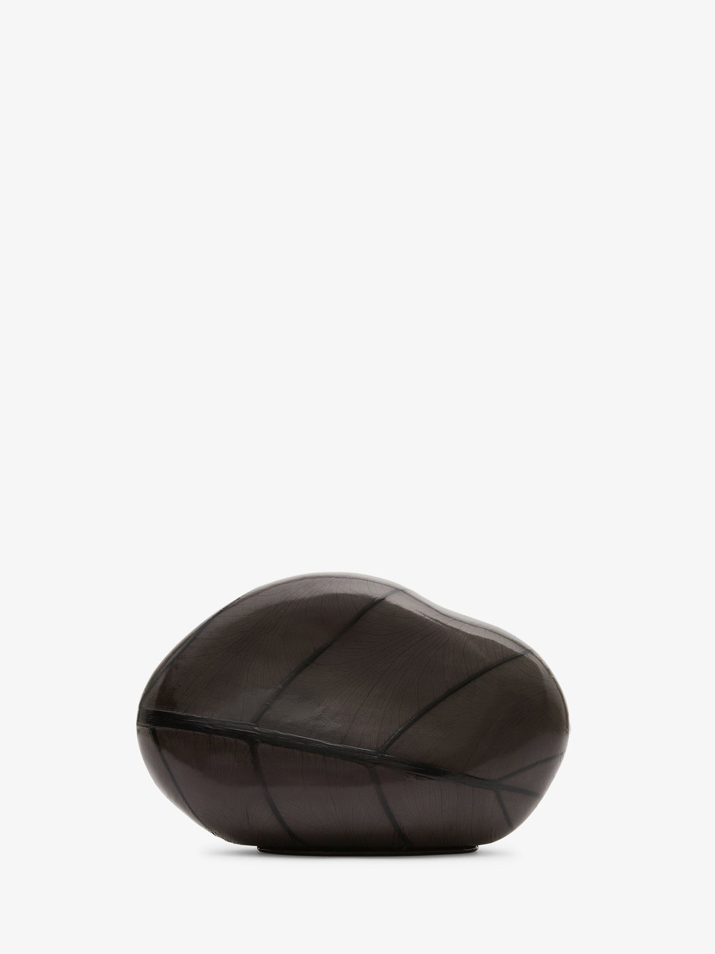 Image of Bags. Product name - Large Leaf Stone Clutch in Black colour by brand - Christopher Esber