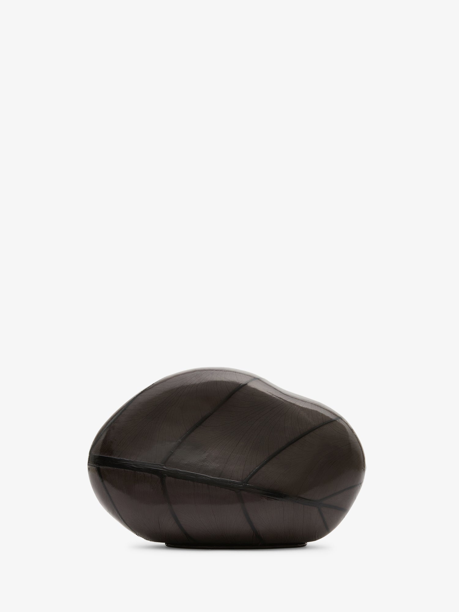 Image of Bags. Product name - Large Leaf Stone Clutch in Black colour by brand - Christopher Esber