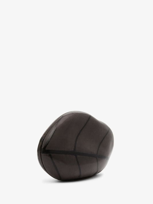 Christopher Esber Large Leaf Stone Clutch (Black)