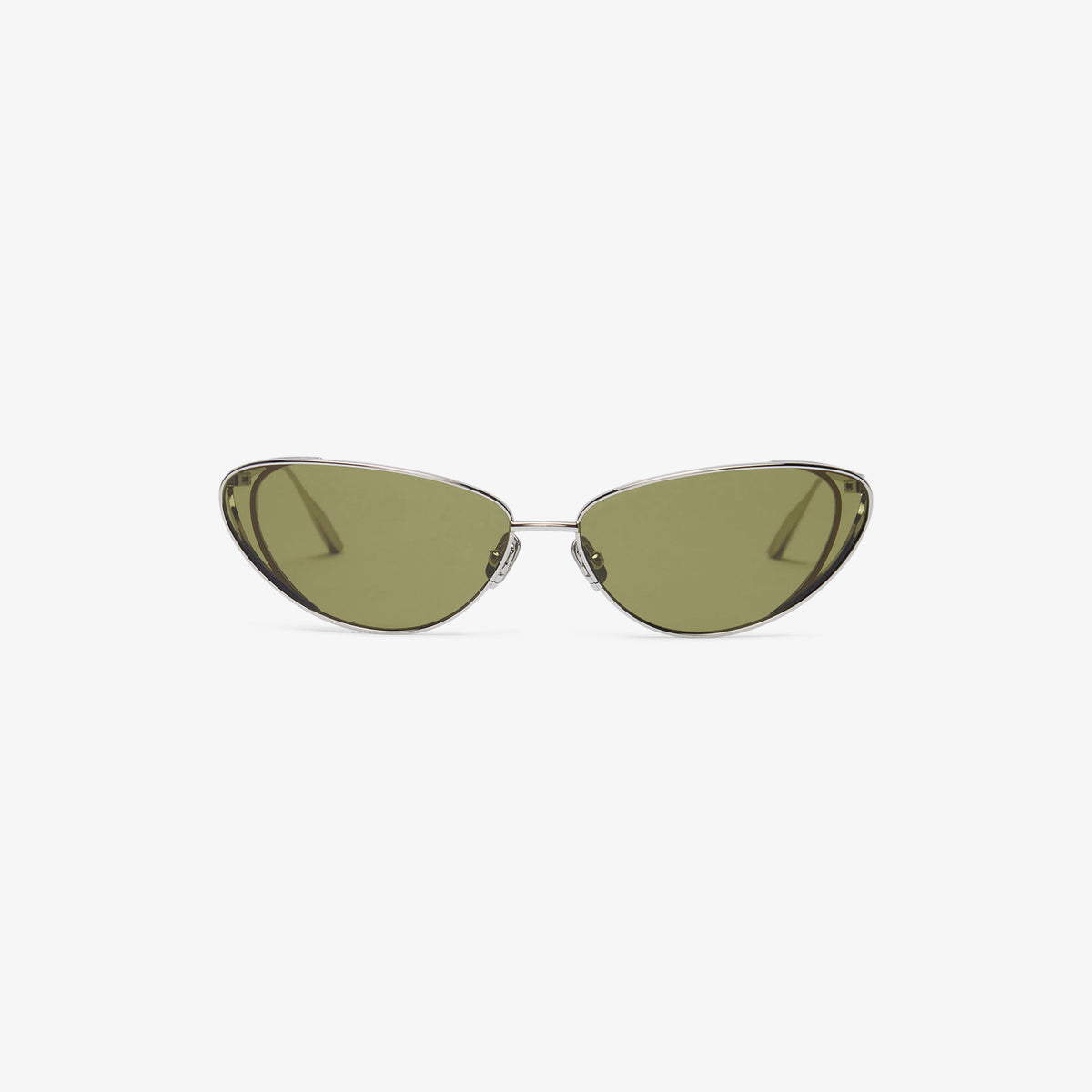 Image of Sunglasses. Product name - Milla 96 Sunglasses in Olive colour by brand - Embargo