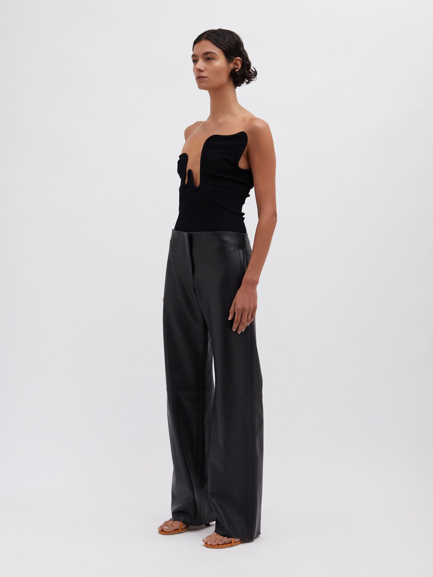 Embargo Redux Leather Trouser (Black)