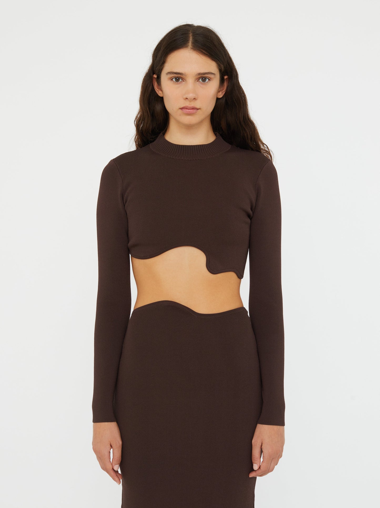 CHRISTOPHER ESBER Maparadita Midi Skirt (Espresso)