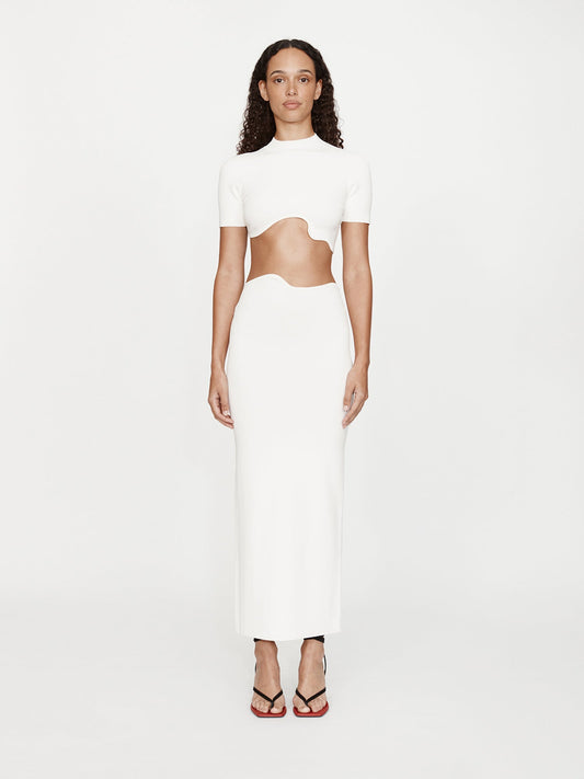 Image of a model wearing Skirts. Productname: CHRISTOPHER ESBER Maparadita Skirt in White colour by brand - CHRISTOPHER ESBER