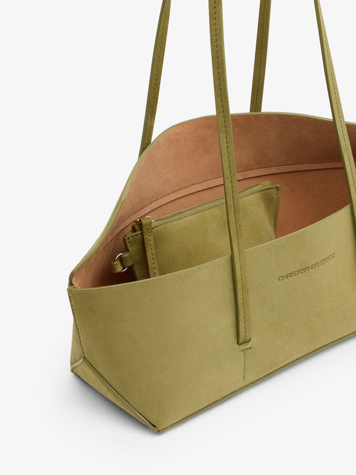 Embargo Gondola Suede Mini Tote (Olive)