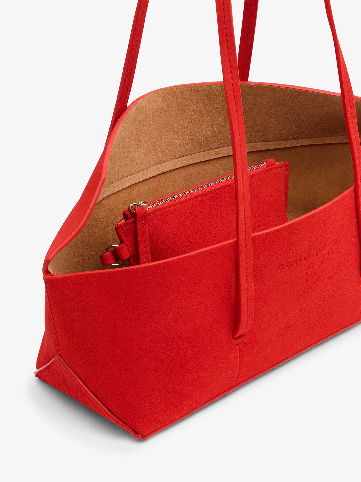 Embargo Gondola Suede Mini Tote (Vermillion)