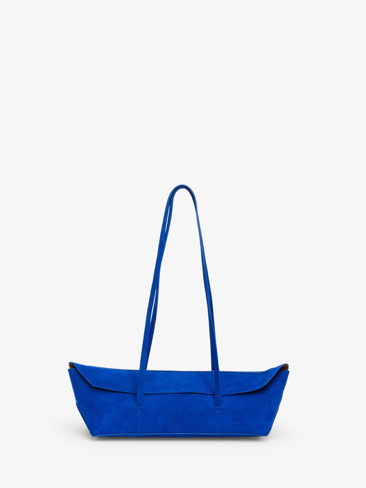 Image of Bags. Productname: Embargo Gondola Suede Mini Tote in Blue colour by brand - Embargo