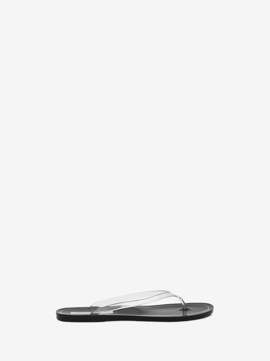 Image of Sandals. Product name - Jo Flip Flop in Clear colour by brand - Christopher Esber