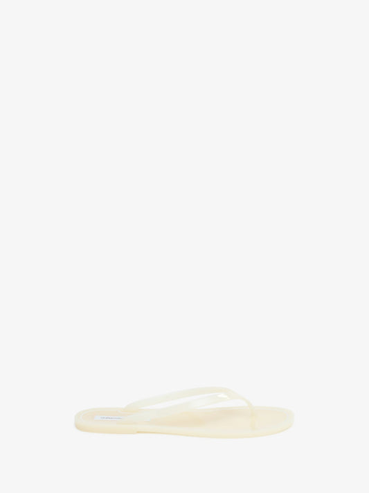 Image of Sandals. Product name - Jo Flip Flop in Alabaster colour by brand - CHRISTOPHER ESBER