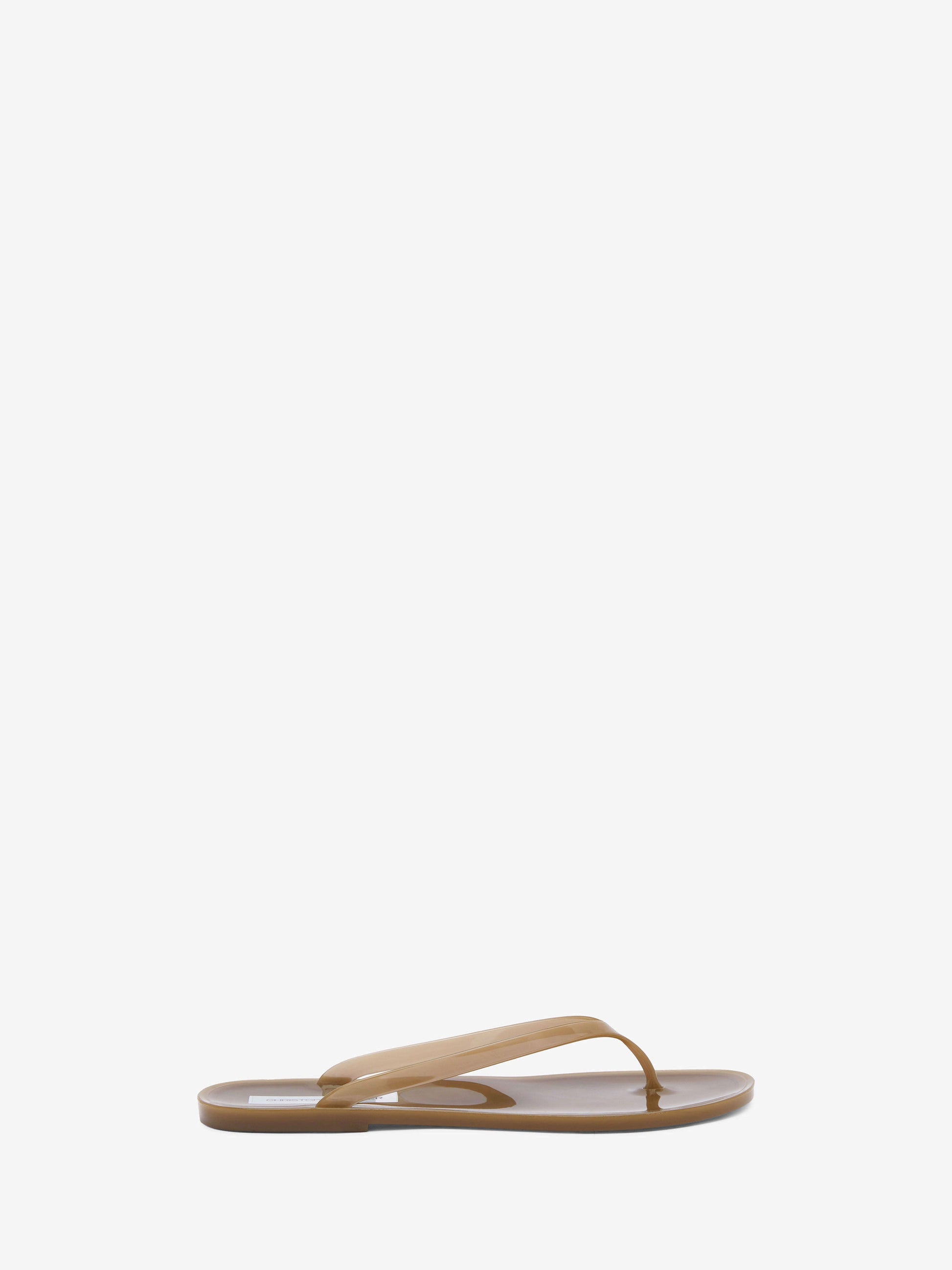 Image of Sandals. Productname: Christopher Esber Jo Flip Flop in Cola colour by brand - Christopher Esber