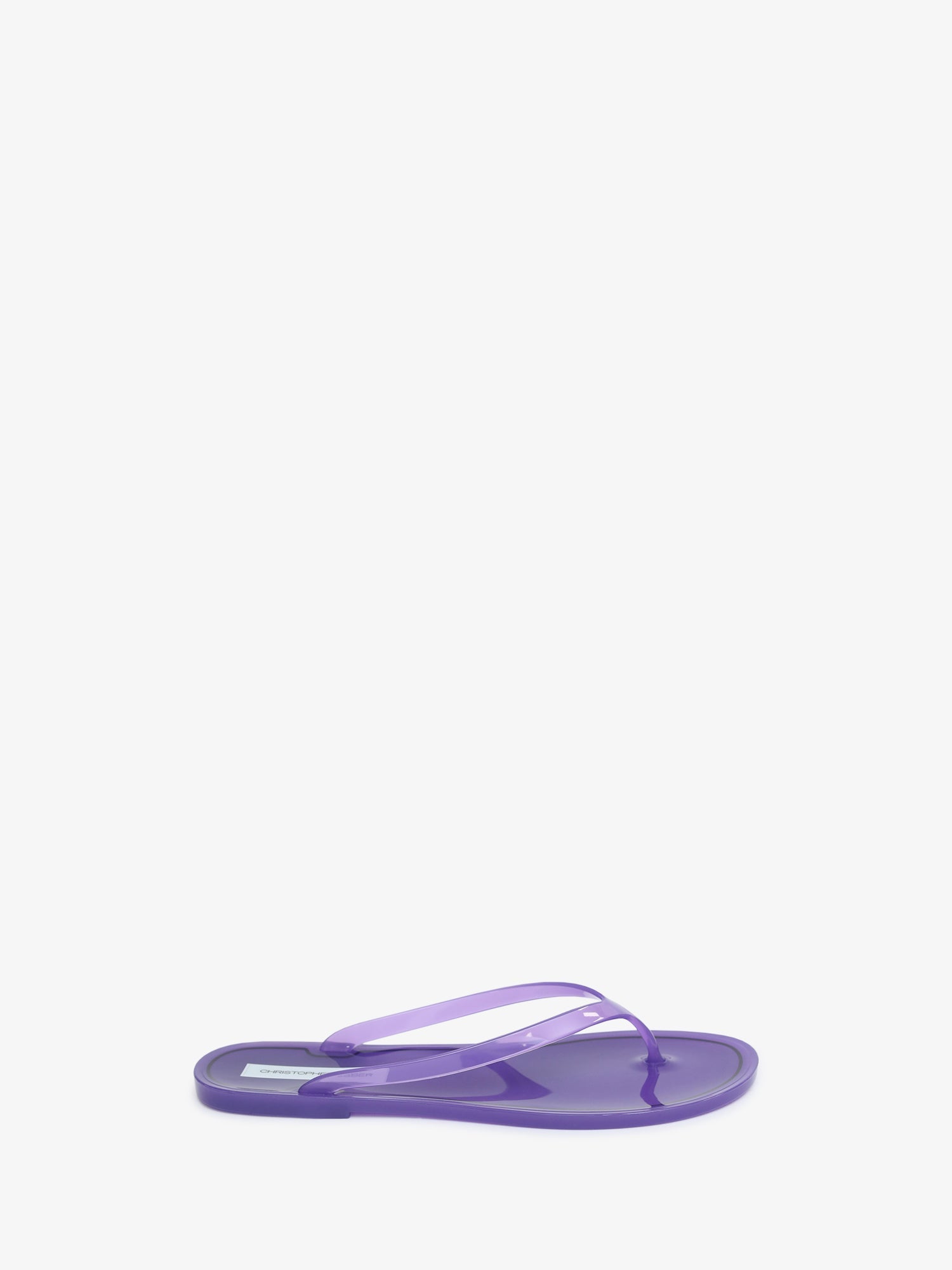 Image of Sandals. Product name - Jo Flip Flop in Grape colour by brand - CHRISTOPHER ESBER