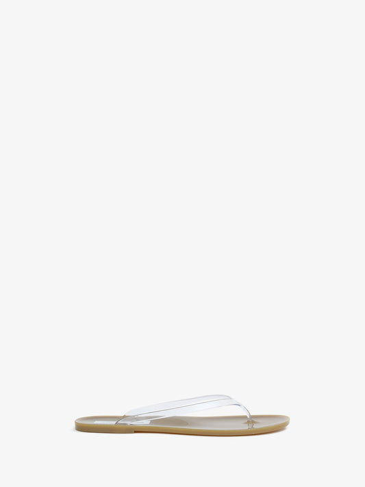 Image of Sandals. Product name - Jo Flip Flop in Clear colour by brand - CHRISTOPHER ESBER