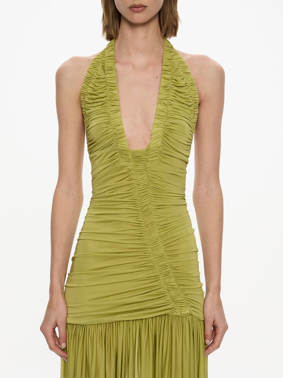 CHRISTOPHER ESBER Orion Gown (Olive)